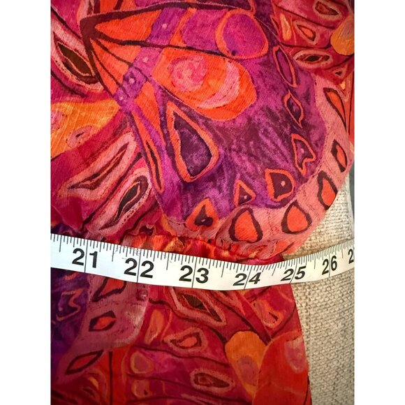 NWT Misa Los Angeles One-Shoulder Tiered Dress Butterfly Purple & Pink Chiffon S - Picture 7 of 12